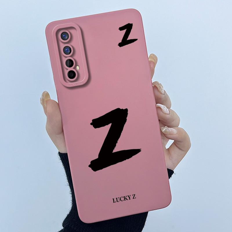 Для Realme 7 RMX2155 7 Pro RMX2170 Чехол Счастливой Начальной Буквой Мягкий Силиконовый Матовый Чехол для Телефона для Realme7 RMX2151 корпус