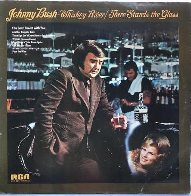 LP Пластинка JOHNNY BUSH - Whiskey River / There Stands The Gl LSP4817 RCA Victor 1973 UK Фолк Б/У