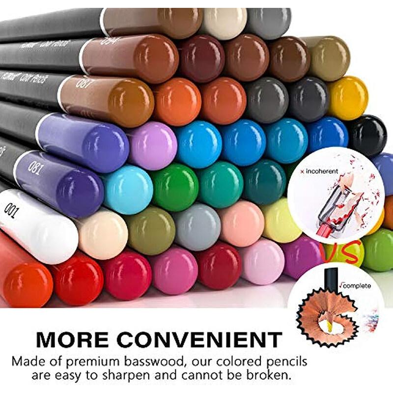 Набор акварельных/масляных карандашей, художественные принадлежности, мягкие профессиональные акварельные карандаши для взрослых, цветные карандаши, идеально подходящие для рисования