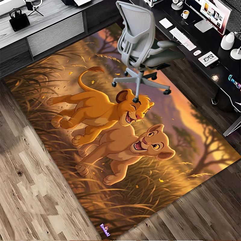 Lion Cubs Adventure Living Room Nonslip Area Rug Soft Carpet For Bedroom Game Playroom Sofa Office Home Decor Doormat Christmas Gift C922135