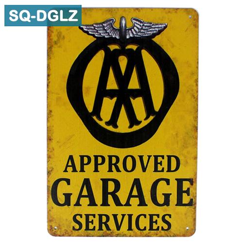 [SQ-DGLZ] Горячая MUSCLE CAR GARAGE Металлическая вывеска Магазин Настенный декор Оловянная вывеска Винтажные металлические вывески Домашний декор Живопись Таблички Художественный постер