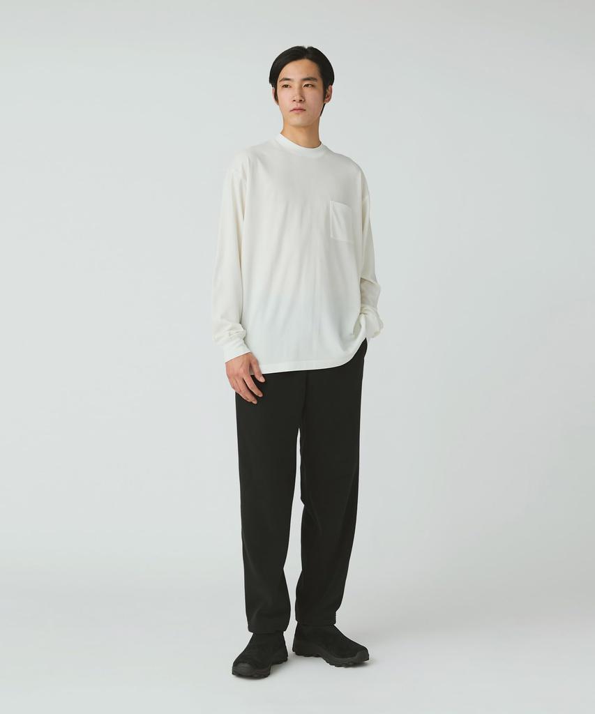 Snow Peak Гибридная шерстяная сетчатая футболка с вырезом и длинным рукавом, размер L, SW-25AU017, Sew, Футболка, Мужская Женская,