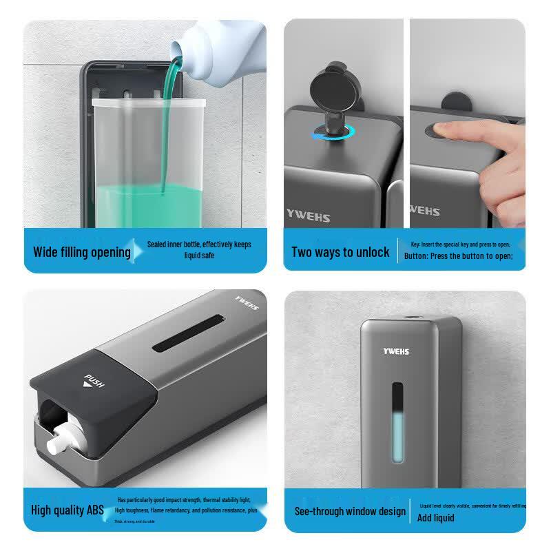 YWEHS Wall-Mounted Hand Sanitizer/Soap Dispenser
