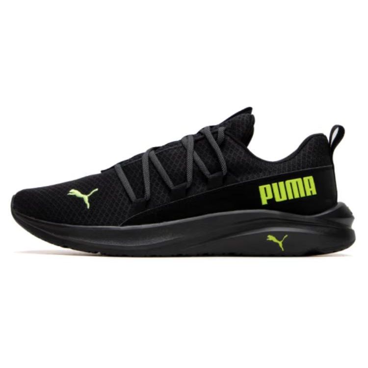 Puma Softride One4all Comfortable Shock Absorbing Breathable Lightweight Low Top Running Shoes Men Sneaker Black Green 377671-12