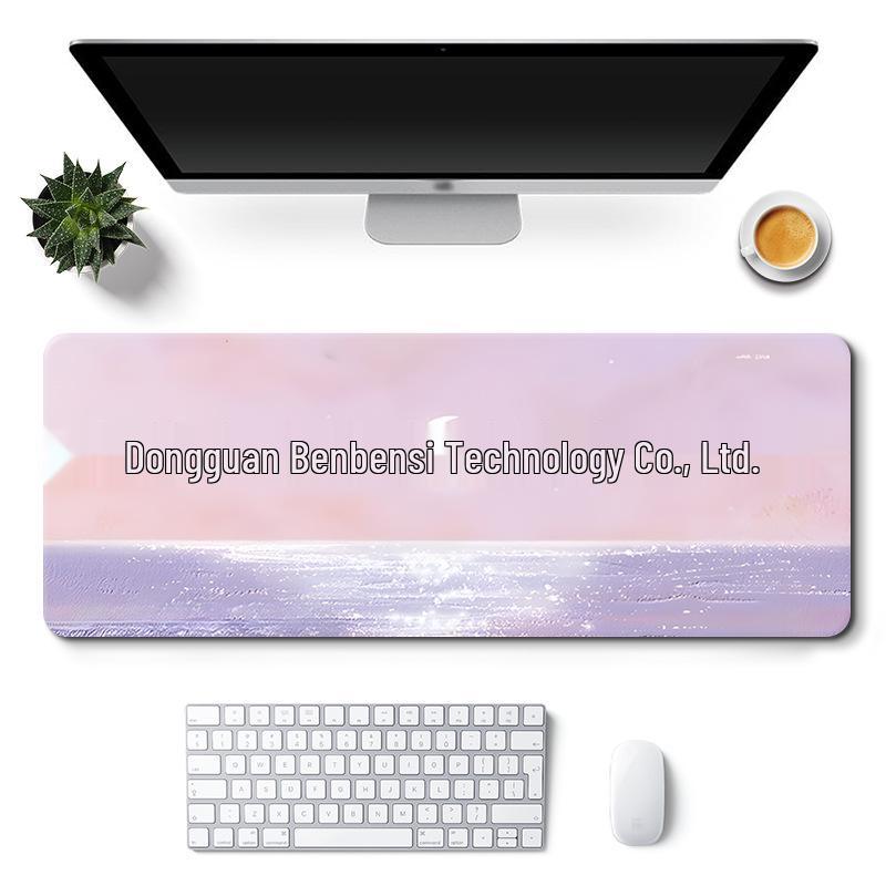 Очень большой коврик для стола с милым дизайном для девочки - Нескользящий коврик для мыши в стиле пейзажа