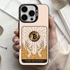 Крутой Арт Bitcoin Цифровой Чехол для Телефона Для iPhone17,16,15,14,13,12,11 Plus,Pro Max Черный Конфетный Посеребренный Чехол