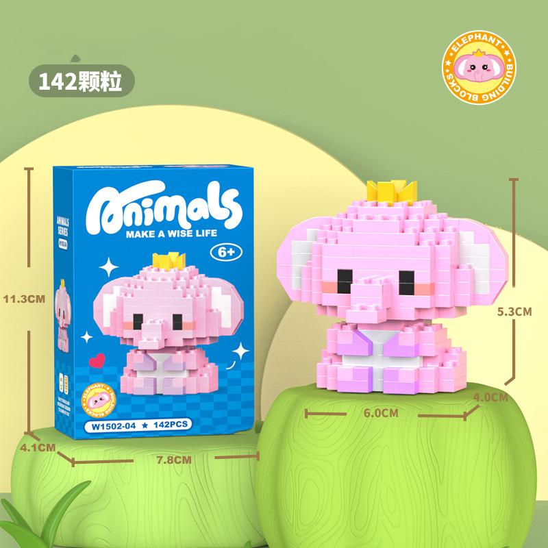 Animal Cat Bricks Constructor Set Micro Building Blocks Children Toy Adult Particle Building Block Dog Mini Toys Home Decoration