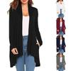 Women's Fashion Casual Knitted Long Sleeve Pocket Cardigan Jacket
