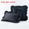 Style Velvet Throw Pillow Cover With Ruffle Edges For Living Room Decor