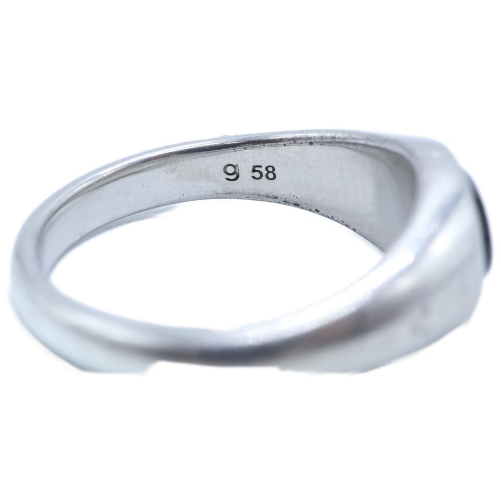 TOMWOOD SV925 Joe Polished Onyx Joe Ring Blue Hawk Eye Ring Ring Silver / OnyxUsed