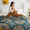 New Japanese Throw Blanket for Beds Cotton Gauze Boho Decor Sofa Towel Summer Cool Quilt Kawaii Blanket Leisure Bedspread Sheets