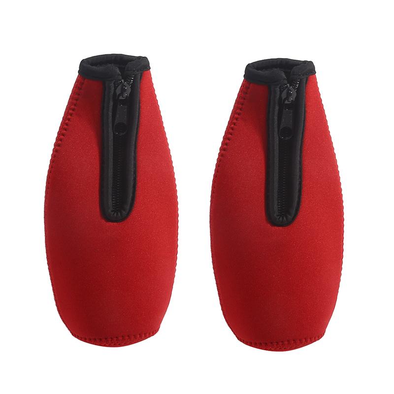 2 шт., термоизоляционный чехол для пивной бутылки, сохраняющий напиток холодным, застегивающийся на молнию, чехол для бутылки, чехол для охладителя пивной бутылки