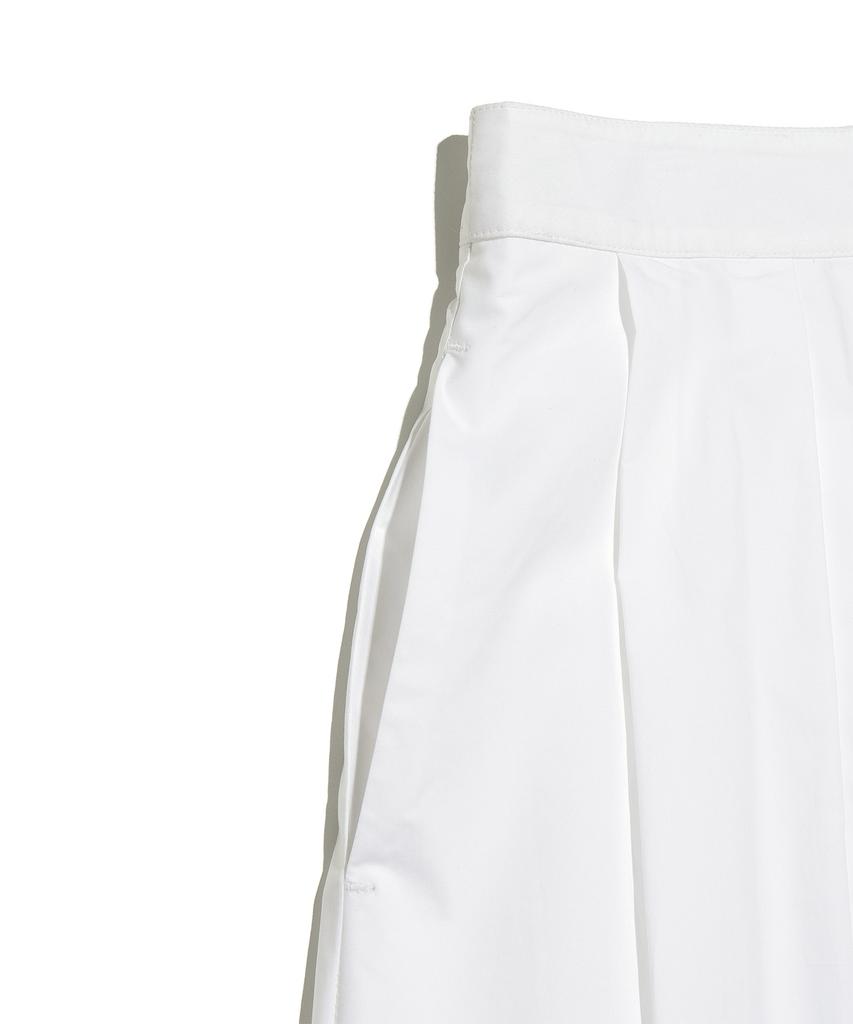 Lee Women'S Cotton Pleated Long Skirt White