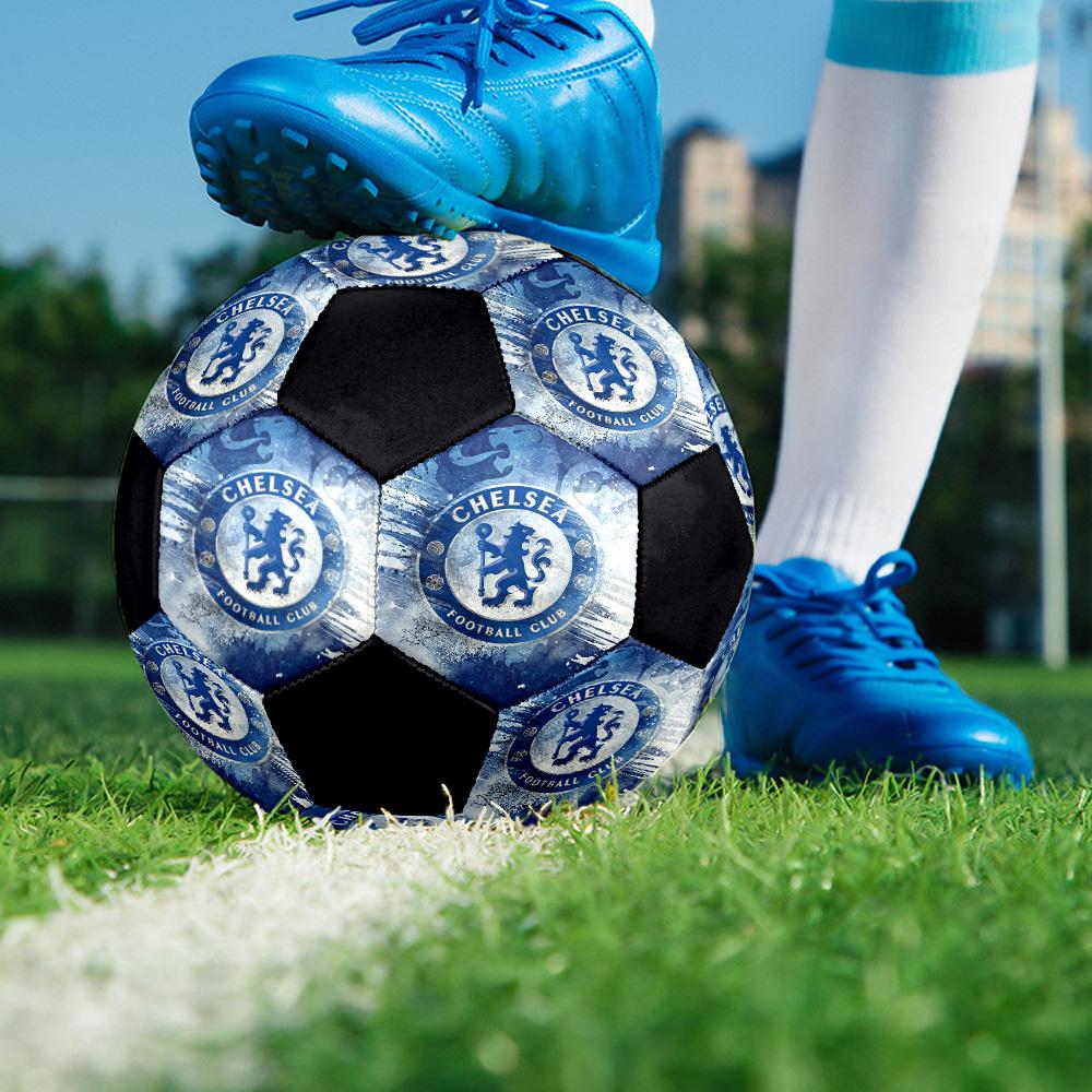 Футбольный мяч для зала Chelsea FC Цветной Для всех возрастов Размер 5 Машинная строчка ПВХ Готов к соревнованиям Прочный Высокий отскок