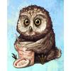 Алмазная живопись сова 5d поделки алмазная вышивка