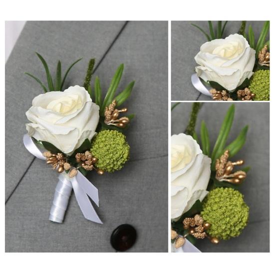 Брошь унисекс в цветочной форме, противоскользящая праздничная одежда, украшение, булавка с бантом, ювелирные изделия для выпускного вечера, свадьба