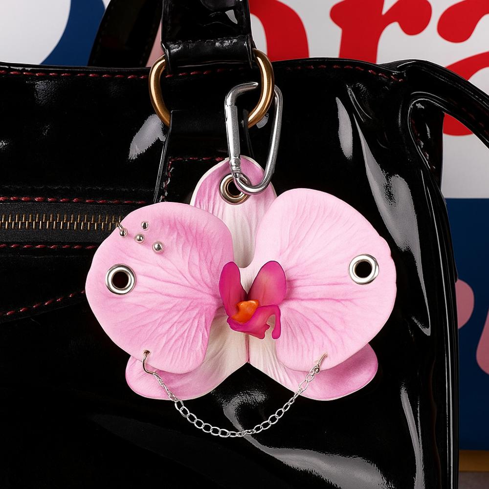 Брелок Орхидея Фаленопсис Брелок Подвески для телефона Подвеска для сумки Подвеска Имитация цветка Пара Дети