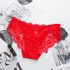 Underwear Women's Low Waist Knickers Sexy Hollow Lace Briefs Comfortable Breathable Lingerie Cotton Crotch Panties