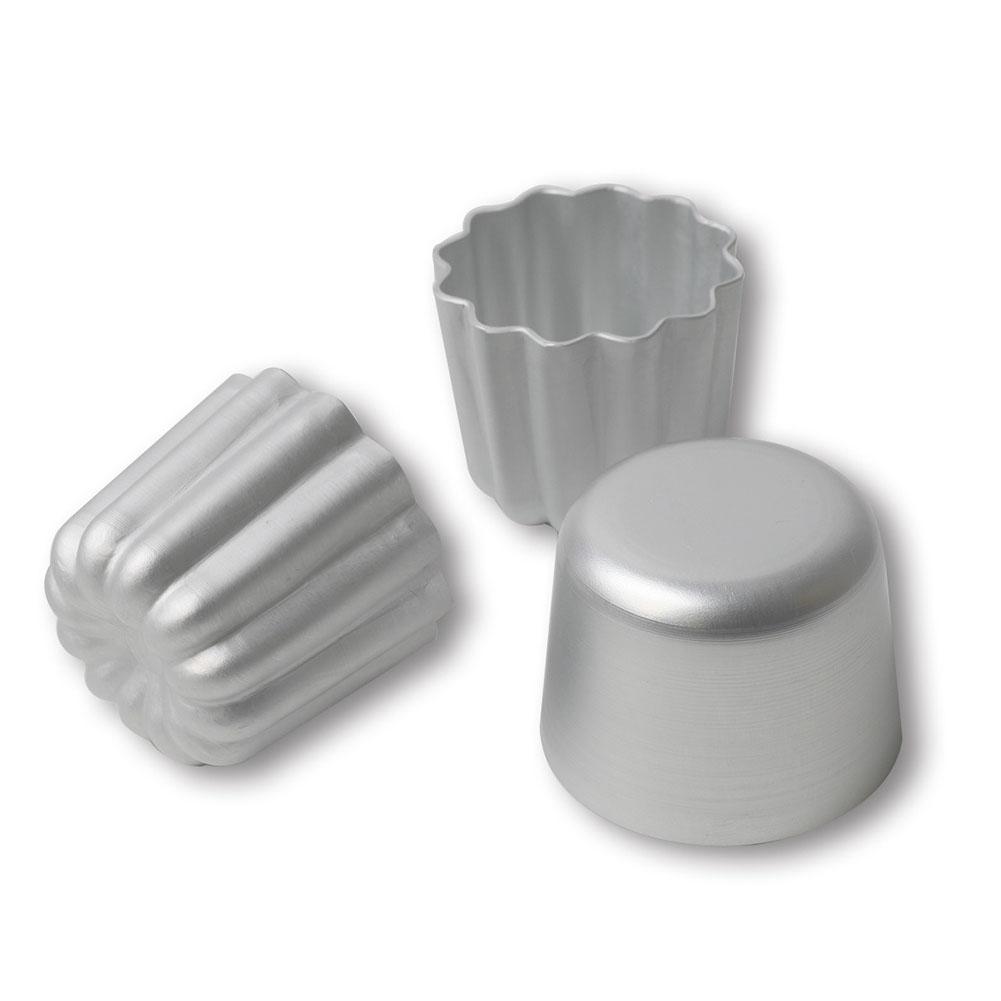 Nonstick Aluminium Canele Moulds Cup For Bakery Jelly Cheese Holder Baking Tools French Pastry Custard Cookie Kitchen Tools