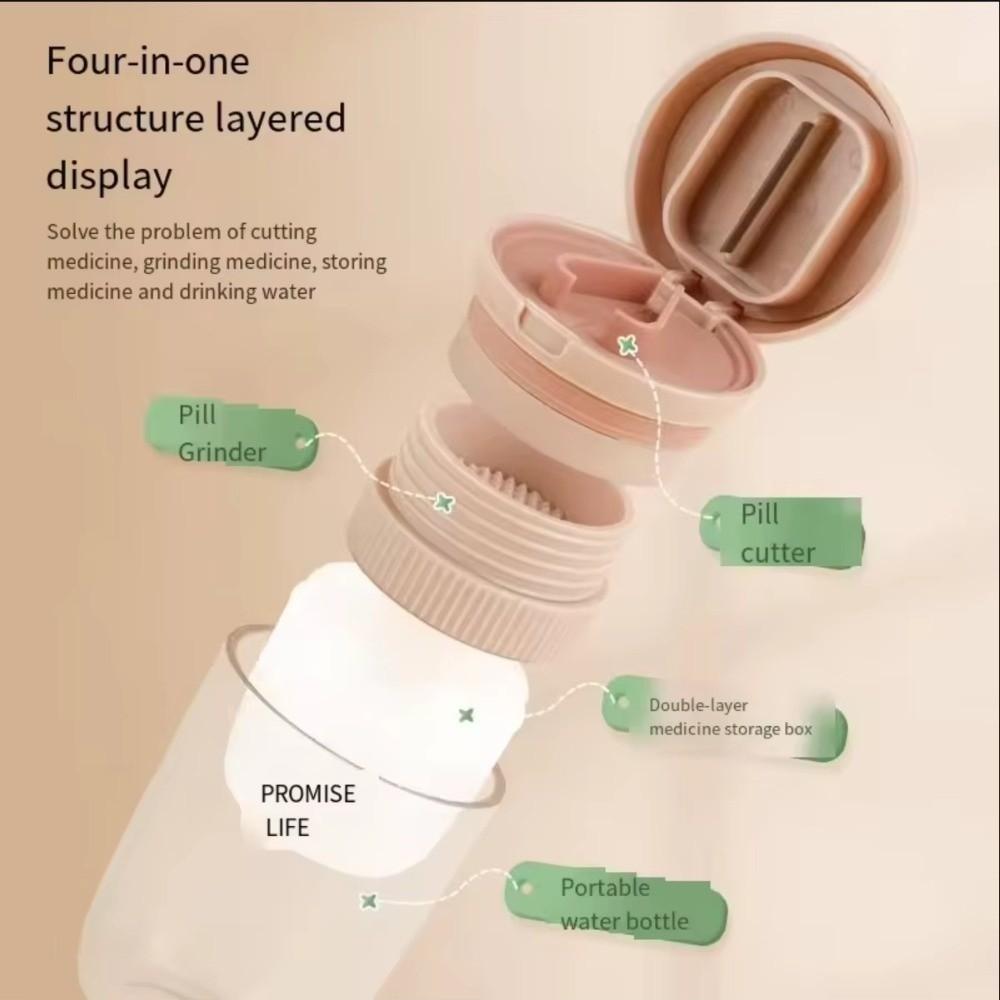 Dustproof Medicine Pill Cutter Portable Pill Divider New Powder Tablet Grinder For YULIKIKER