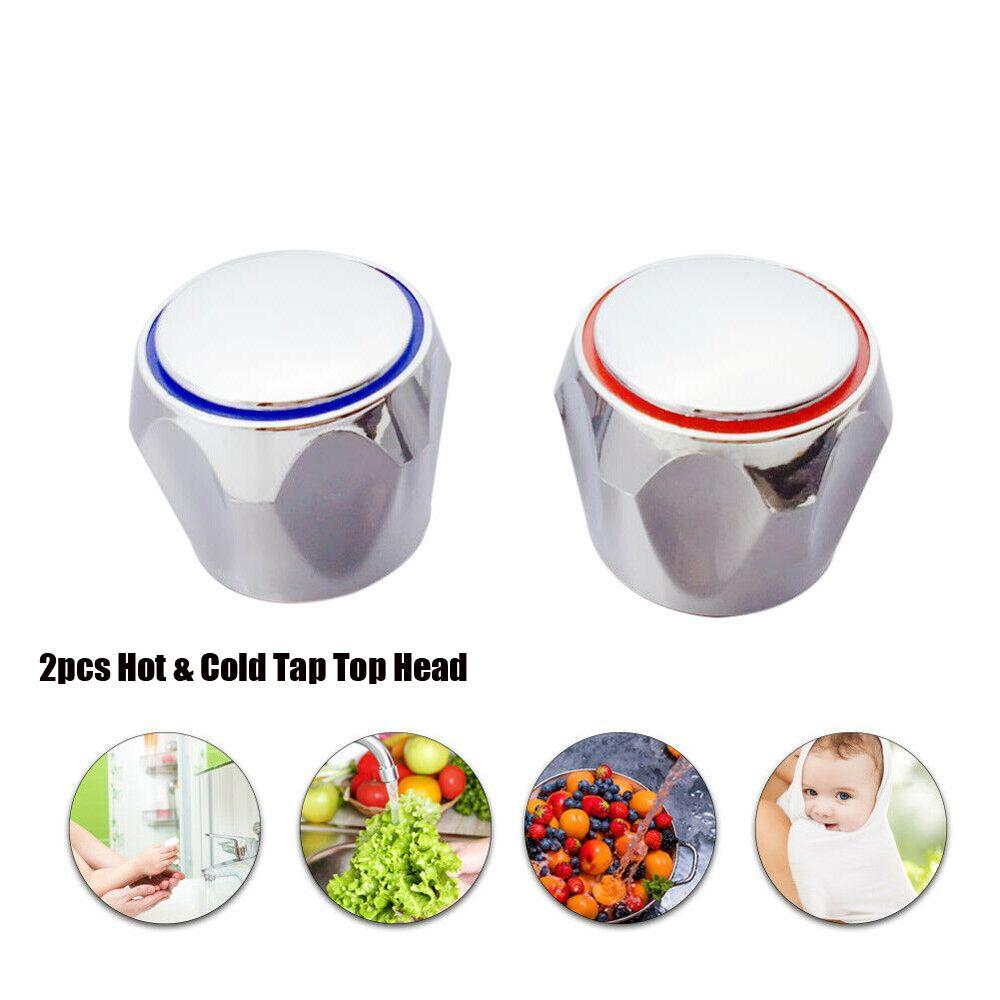 Bathroom Supplies Chrome Plated Kitchen Accessories Faucet Handle Hot & Cold Tap Head Faucet Cover