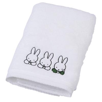 Nishikawa Miffy Банное полотенце Ватаиро Сделано в TT13370623 Полотенце, 60x120см, Стираемое, 100% хлопок, (белый), Одноточечная вышивка, DB3625, Япония, Белый,