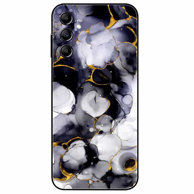 Чехол для Samsung Galaxy A54 5G A34 A24 S23 Чехол Цветочный Мраморный ТПУ Мягкий Силиконовый Чехол для GalaxyA54 A 34 Расписные Корпуса Телефонов