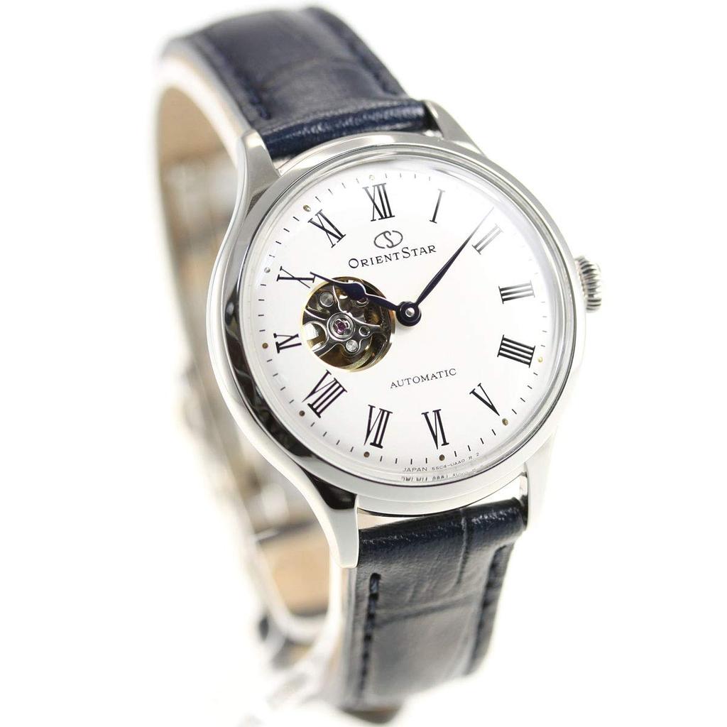 ORIENT STAR Automatic Watch Classic Mechanical Made In Japan 2 Years Domestic Warranty Open Heart White Silver [Orient Star] Semi-skeleton