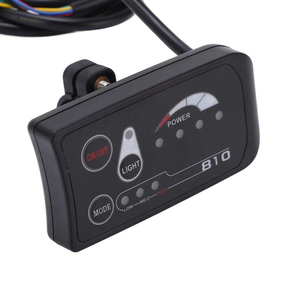 5-контактный светодиодный дисплейный метр S810 Панель управления Прочная ЖК-панель управления Комплект мотора для электровелосипеда