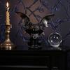 Таинственный готический Хэллоуинский аксессуар: Фонарь-ведьма из смолы, Ужасающий светодиодный ночник-упырь, Водонепроницаемое украшение-Жнец, Жуткое настольное украшение
