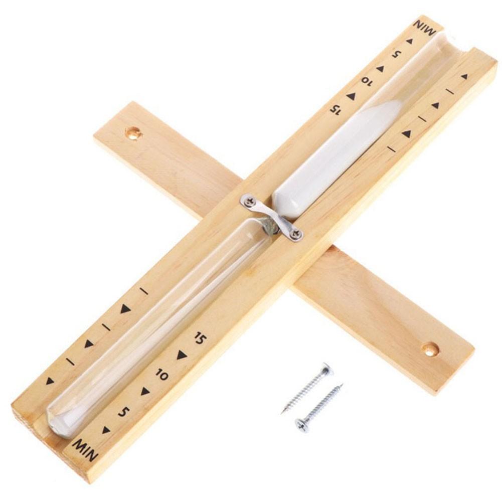 Песочные часы для сауны, вращающиеся деревянные песочные часы для сауны, белый песок, 15 минут