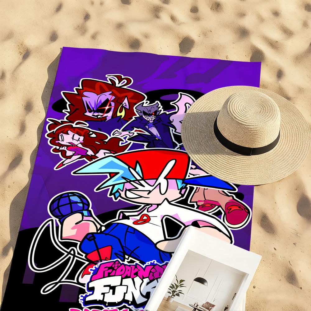 Game F-Friday N-Night F-Funkin Towel For Swim Yoga Gym Quick Drying Soft and skin-friendly Beach Towels All-Season