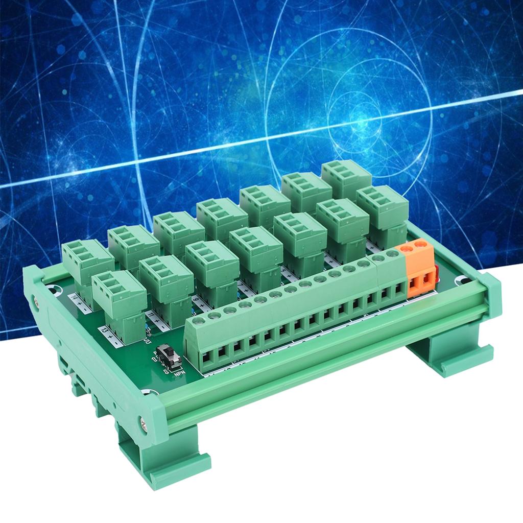 Terminal Block 3Wire 14Channel Capture Card DIN Rail Switch Control NPN PNP KP14LGtherC