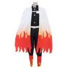 Anime Demon Slayer Kimetsu No Yaiba Rengoku Kyoujurou Cosplay Kimono Costume Uniform Clothing for Halloween and Christmas