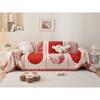 Red Double-Sided Leaf Chenille Sofa Cover Cloth Universal Sofa Cover Towel Four Seasons Universal Anti-Scratching All Inclusive Cover Blanket