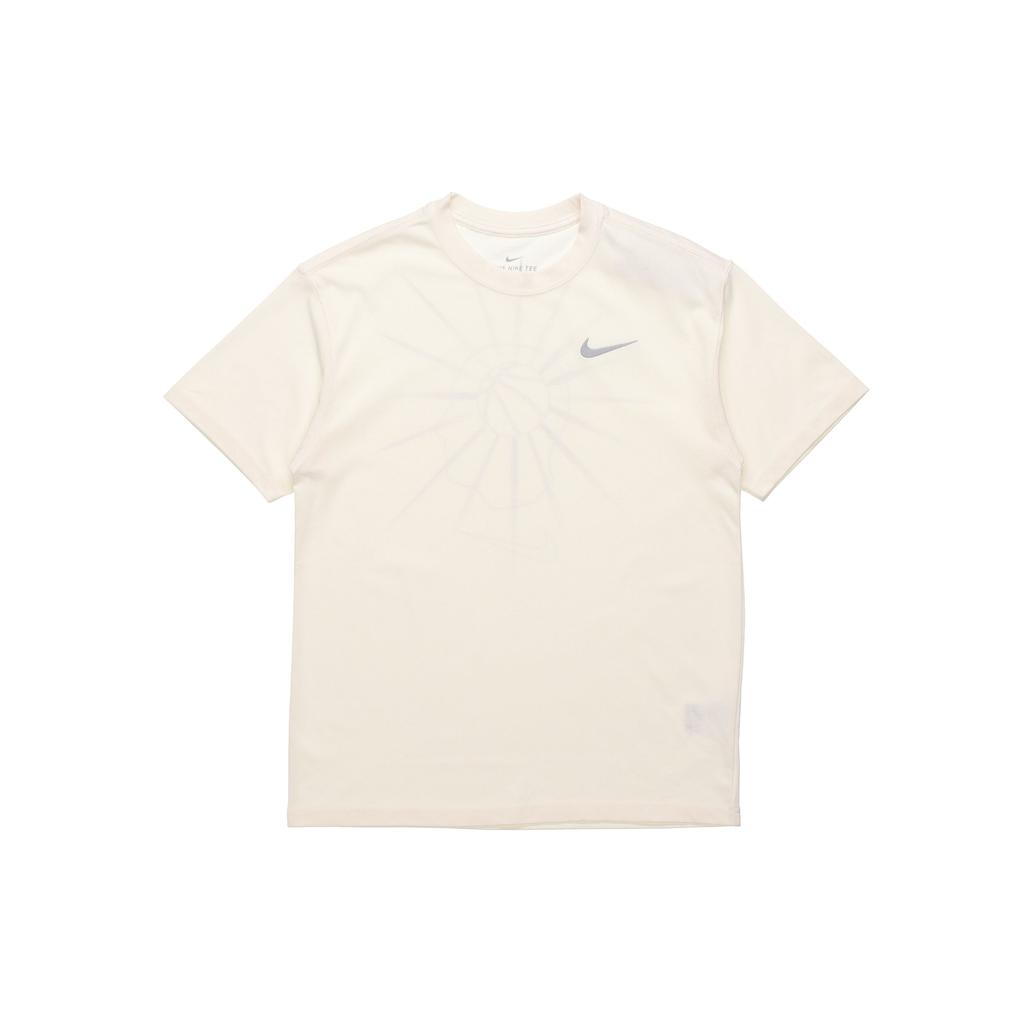 Nike Basketball Creative Print Sports Crew Neck T-Shirt Men Tops Off-White DD0827-901