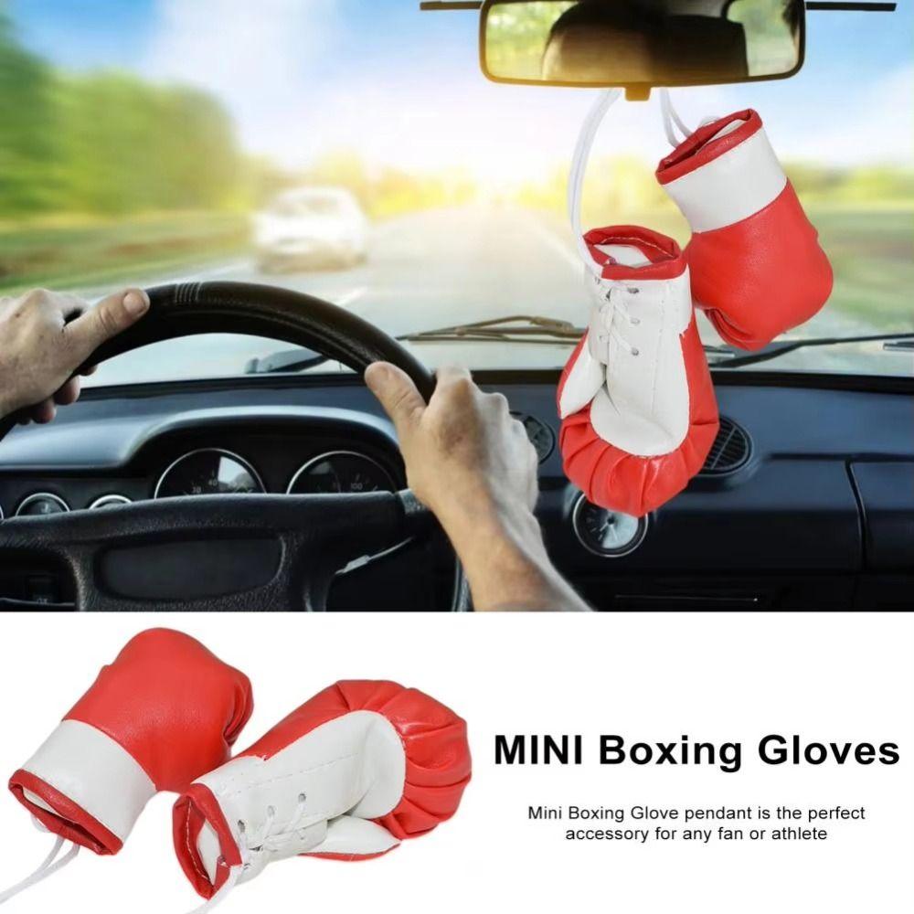 1 Set Easy To Hang Boxing Gloves Pendant Waterproof Miniature Punching Gloves Gym Bag