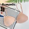 FINETOO Sexy Thin Seamless Bras Women Triangle Cup Underwear Female Beauty Back Front Buckle Bra Cross Straps Tops Lingerie