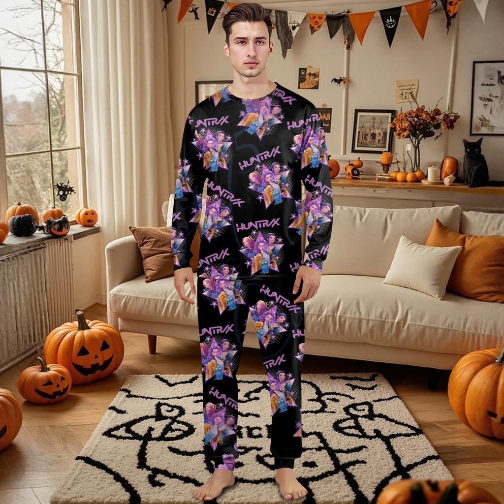 Комплект из топа и брюк с длинными рукавами и принтами для всей семьи Одинаковые комплекты для всей семьи