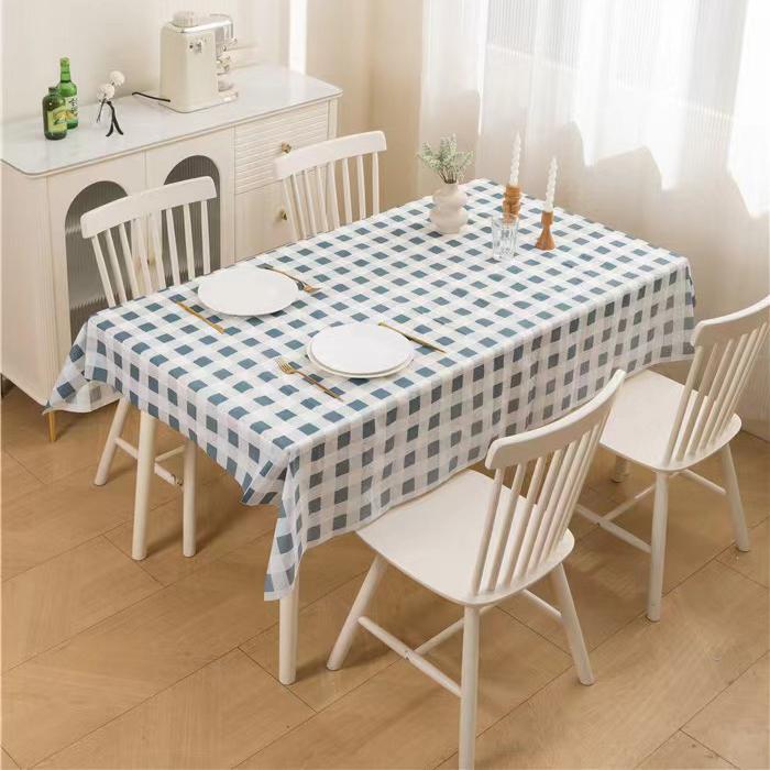 Водонепроницаемая, маслостойкая, грязеотталкивающая, простая, современная, не требующая глажки, не требующая стирки, клетчатая скатерть для стола