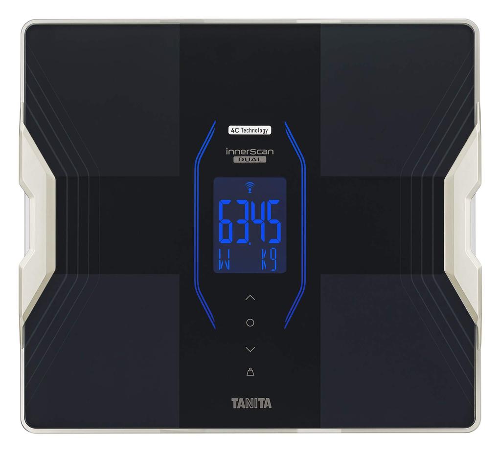 Tanita Body Composition Monitor Smartphone Linked Inner Scan Dual Made In Japan Black Equipped with Medical Field Management with Smartphone RD-915-BK