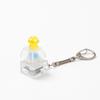Press Light Clicking Duck Keychain Translucent Button Clicker Keyring  Bag Pendant