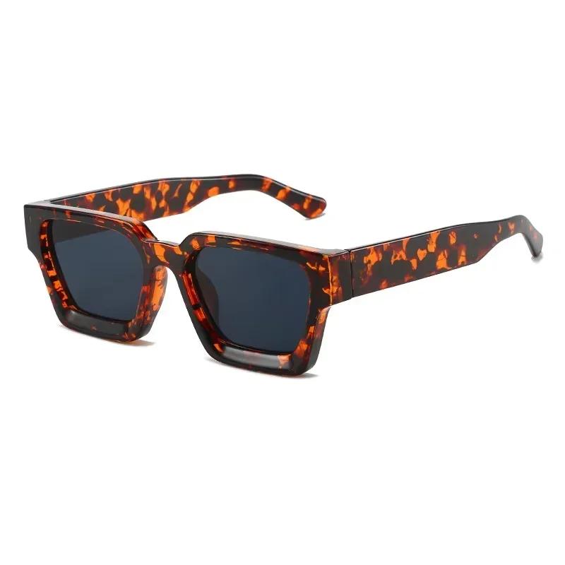 Новые Ретро Квадратные Солнцезащитные Очки для Женщин Мужчин Роскошная Винтажная Оправа Защита от УФ Современные Модные Линзы
