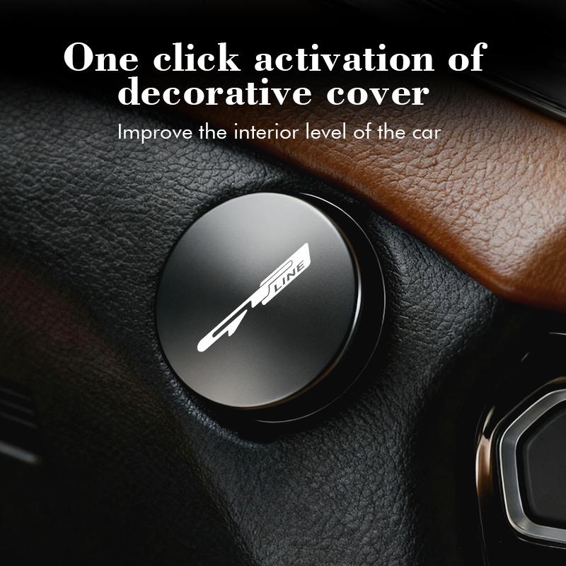 AABIW1 Car Push Start Button Decorative Protective Cover for Kia Ceed Sportage Venga Sedona Rio K5 K2 Optima Cerato