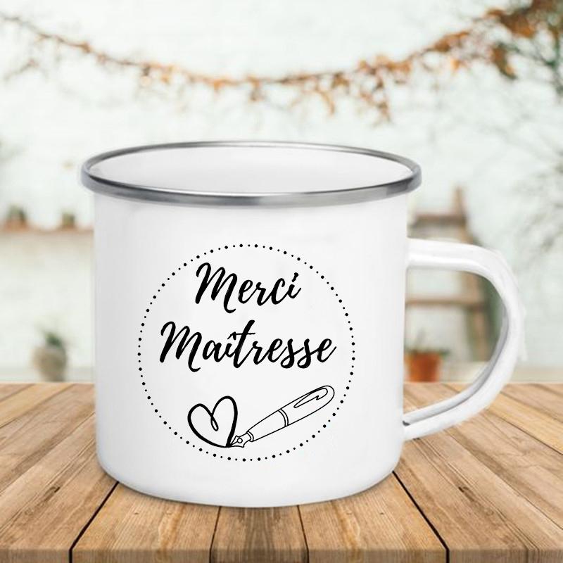 Кружки с французской печатью, креативные чашки для кофе, чая, напитков, воды, молока, кружка с эмалью, ручка для школы, дома, посуда для питья, лучшие подарки для учителей