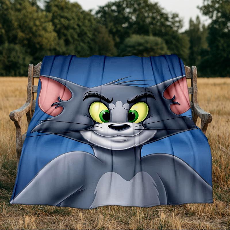 Jerry Adventure Blanket Flannel Throw for Sofa, Indoor, Camping, Living Room, Office, Chair, And Bed Soft Birthday Gift