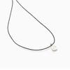 J.Lauren 0N0539 Silk Cord and Silver Pendant Basic Necklace