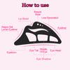 Eyeshadow Stencil Tool for Beginners Reusable Eyeshadow Assistant with Makeup Brush Eyeshadow Drawing Guide Eyeshadow Mapping Template