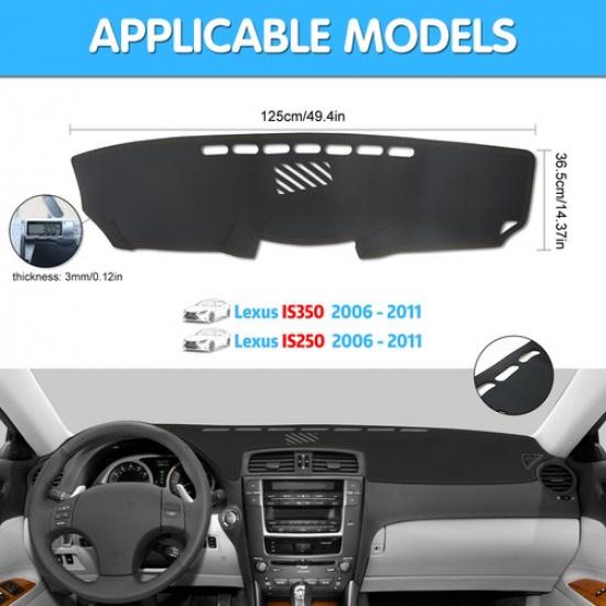 Кожаный Противоскользящий Коврик на Приборную Панель Чехол на Приборную Панель Дэшмат Для Lexus IS250 IS350 2006-11
