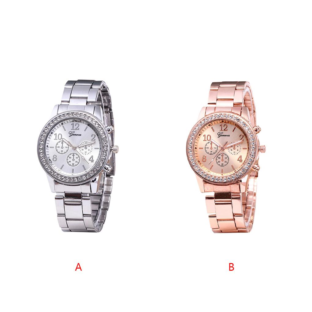 Unisex Casual Stainless Steel Band Couple Watch Fashion Quartz Wrist Watches